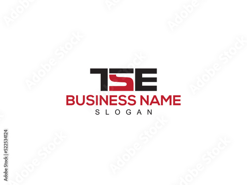 Abstract TSE Logo Icon, Colorful TS t s e Logo Letter Vector Image Design For Company Or Business photo
