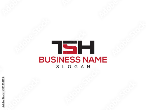 Abstract TSH Logo Icon, Colorful TS t s h Logo Letter Vector Image Design For Company Or Business photo