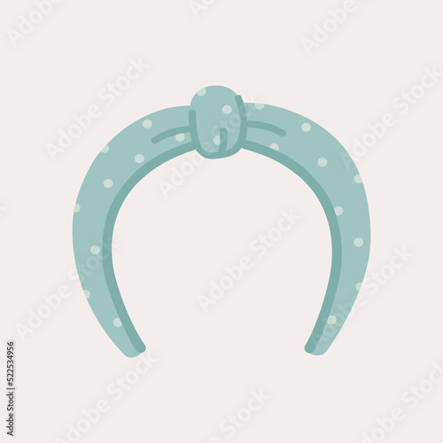 Blue woman headband