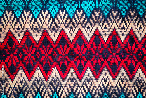 Traditional background design of Thai fabric pattern 
(Thai pattern)