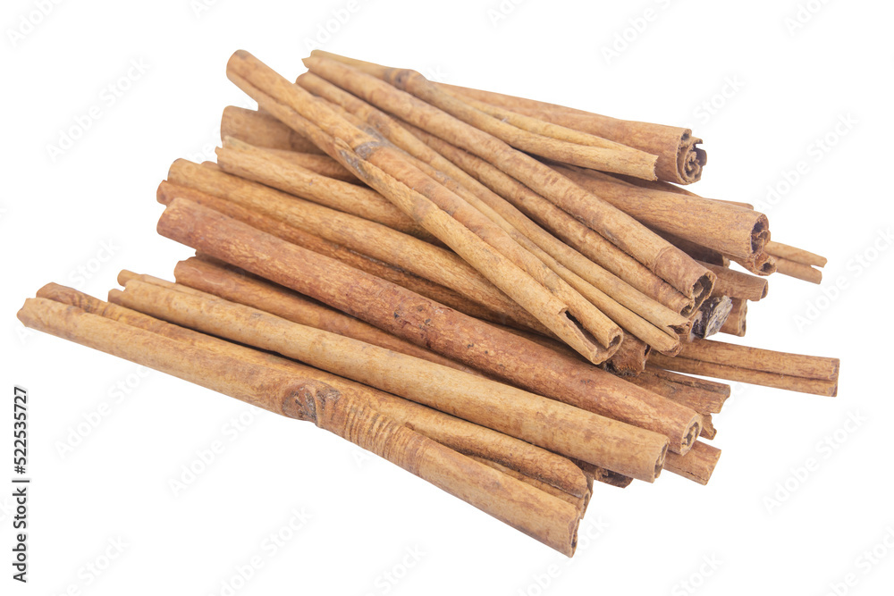 Cinnamon sticks isolated on white background with clipping path. Cinnamon sticks isolated on white background with clipping path.