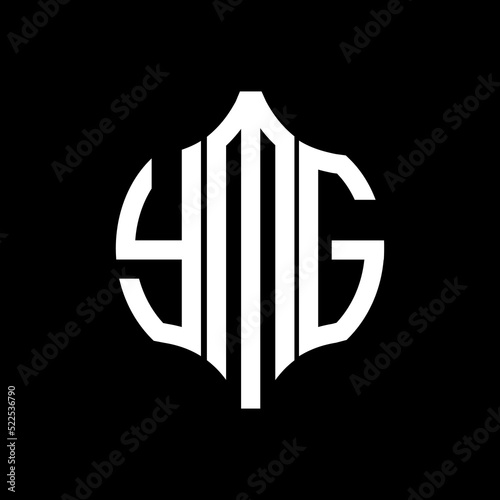 YMG letter logo. YMG best black background vector image. YMG Monogram logo design for entrepreneur and business.
 photo