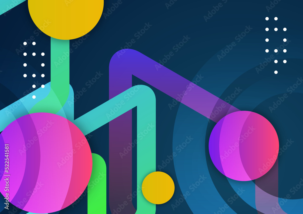 Fototapeta premium Abstract background with dynamic effect. Modern pattern. Vector illustration for design.