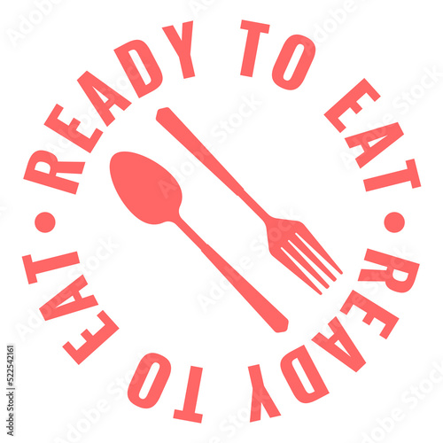 Meal ready to eat vector icon. Poster, card, banner, t-shirt design element.