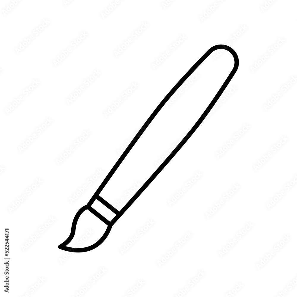 Painting tool icon. icon related to education. line icon style. Simple design editable Painting tool icon. icon related to education. line icon style. Simple design editable