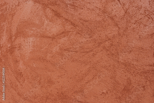Orange-brown cement wall texture background, wallpaper abstract grunge pattern surface retro backdrop.