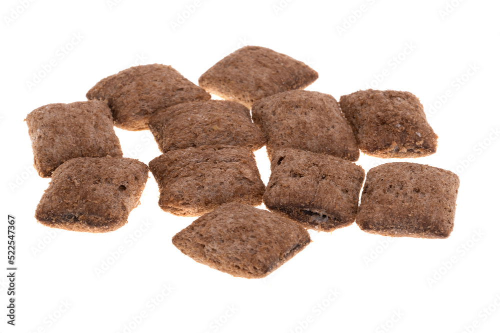 dry breakfast pads isolated