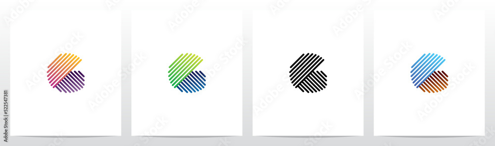 Opposite Diagonal Lines Letter Logo Design G Opposite Diagonal Lines Letter Logo Design G