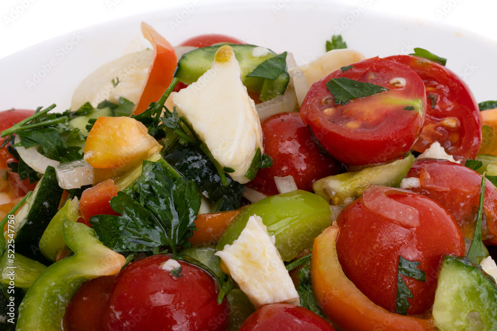 salad with tomatoes and mozzarella cheese salad with tomatoes and mozzarella cheese