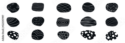 logo stone black round products interior business