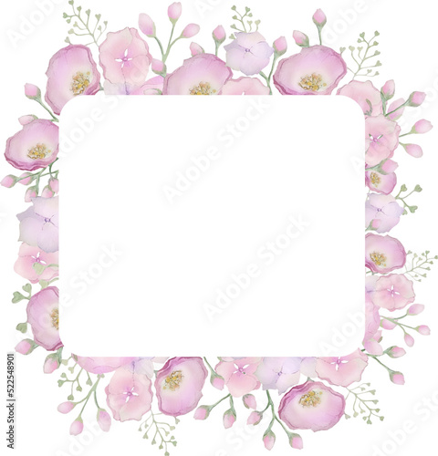 sample wedding card inventation flowerd rose vector © Zaitseva Anastasia