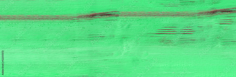 Vintage green wood background texture. Old painted wood. Green abstract background, banner