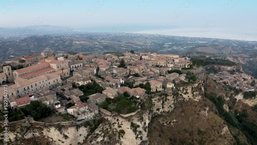 Beautiful hamlet called Gerace on the top of the mountains Beautiful hamlet called Gerace on the top of the mountains