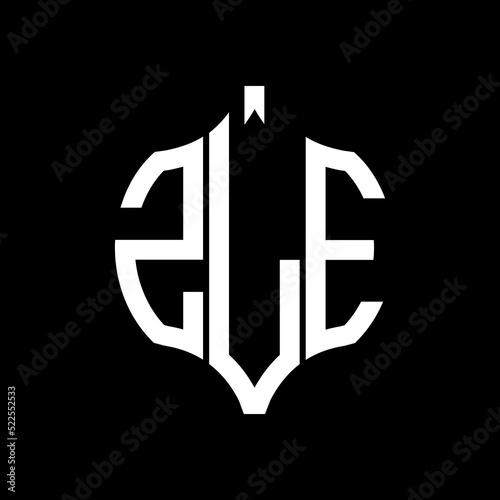 ZLE letter logo. ZLE best black background vector image. ZLE Monogram logo design for entrepreneur and business.
