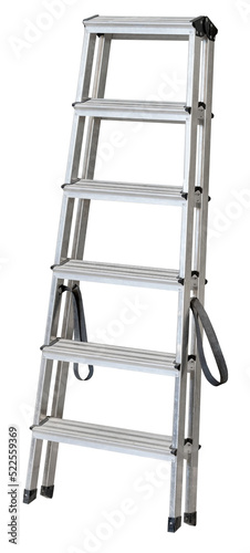 metal ladder isolated on white