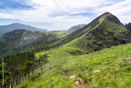 Qinling Mountains in Shaanxi Province, China.