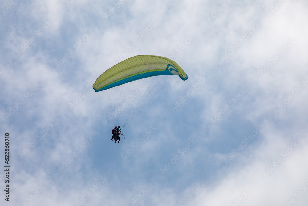 Paragliding from the mountains of villaviencio in Colombia Paragliding from the mountains of villaviencio in Colombia