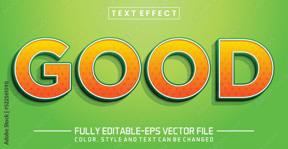 Obraz premium Editable text style effect, Good text style