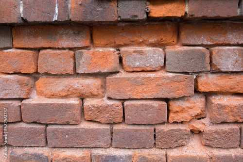 An old rough brick wall . Abstract web banner. Space for copying.