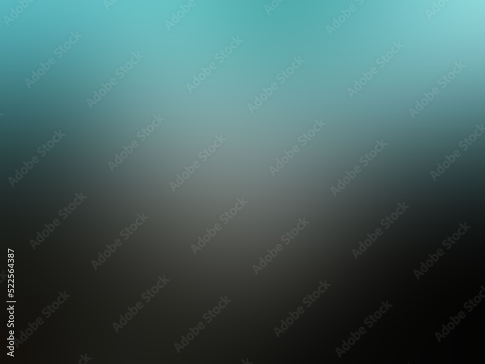 Top view, Abstract blurred dark painted black and cyan texture background forgraphic design, wallpaper, illustration, card, brochure