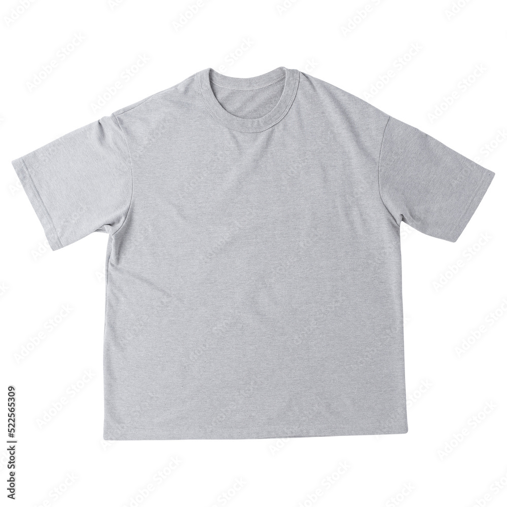 Grey oversize t-shirt mockup. Grey oversize t-shirt mockup.