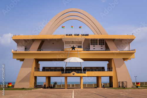 View to the Black Star Square, also known as Independence Square, in the heart of Accra, Ghana photo