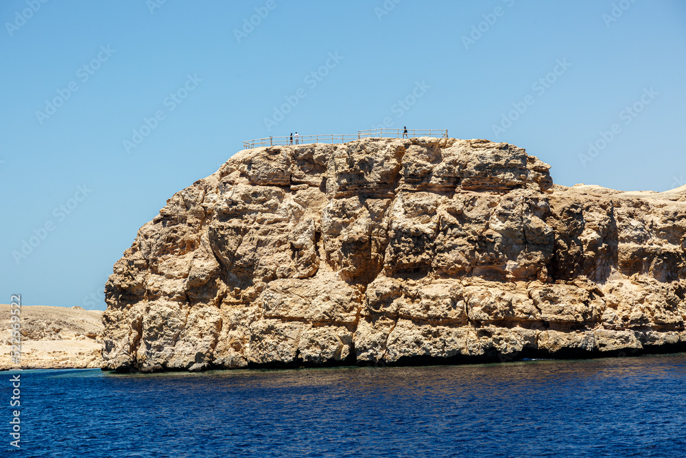 View to the shore near Sharm el Sheikh from the Red sea View to the shore near Sharm el Sheikh from the Red sea