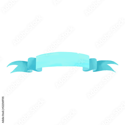 Free Download Watercolor Ribbon, Hand painted decoration clipart. - GFXLoad