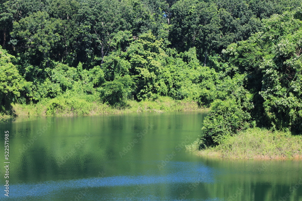 Natural Scenery or Beauty of Kaptai Lake, Rangamanti, Bangladesh.Panoramic Landscape View, High Quality, clean water. Natural Scenery or Beauty of Kaptai Lake, Rangamanti, Bangladesh.Panoramic Landscape View, High Quality, clean water.