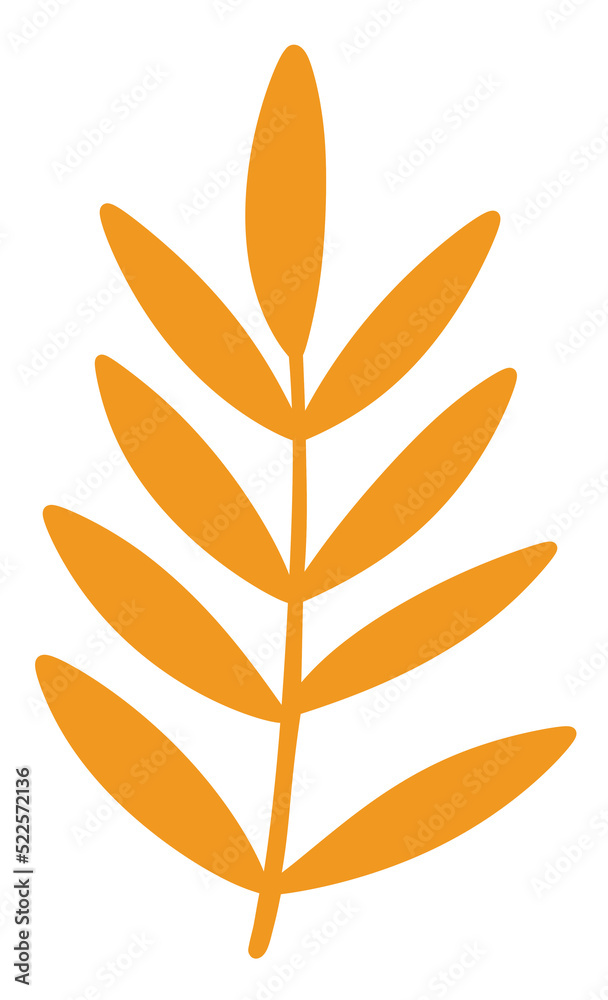 custom made wallpaper toronto digitalpastel orange tropical palm Leaf