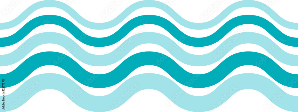 Blue waving lines. Ocean water surface shape Blue waving lines. Ocean water surface shape
