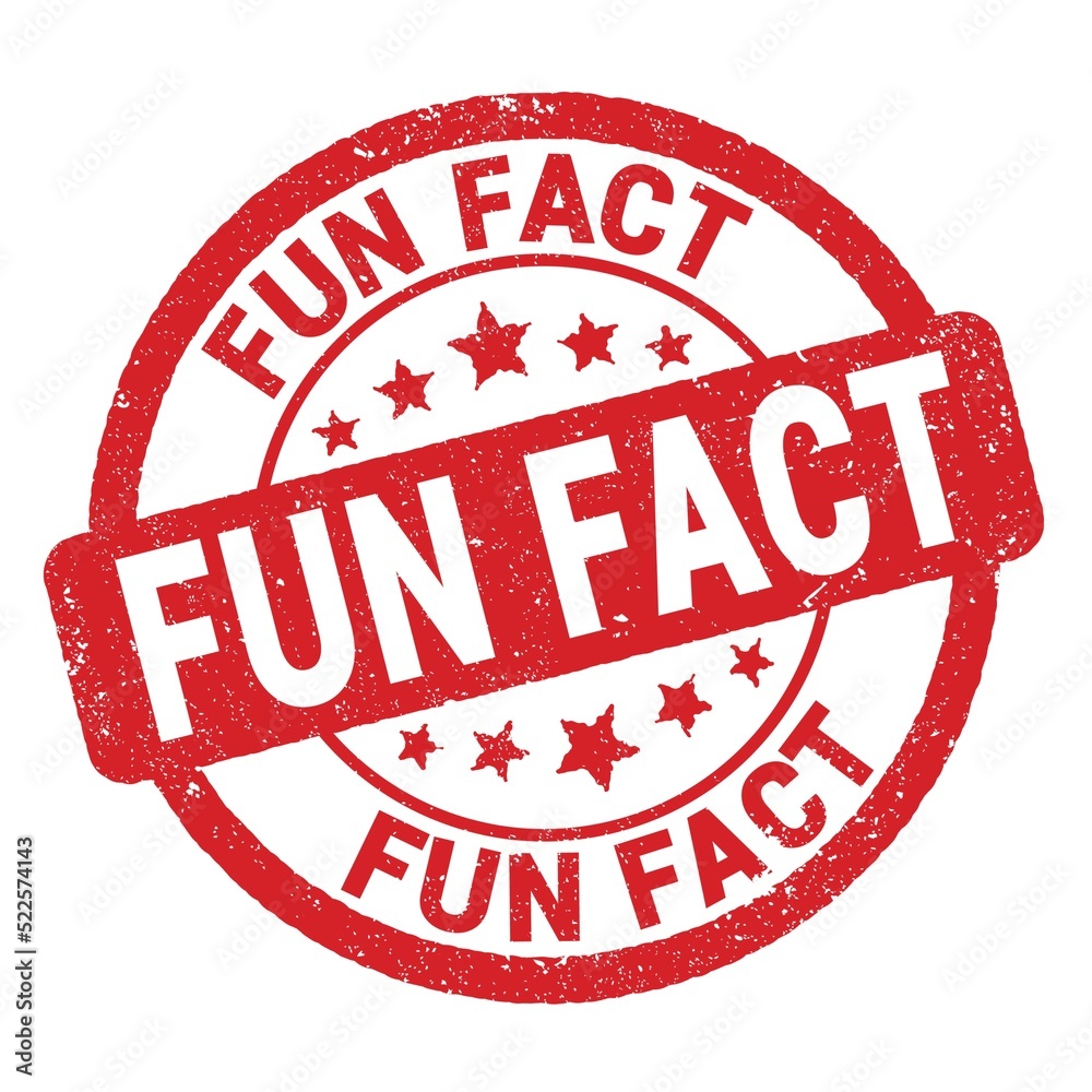 FUN FACT text written on red round stamp sign. FUN FACT text written on red round stamp sign.