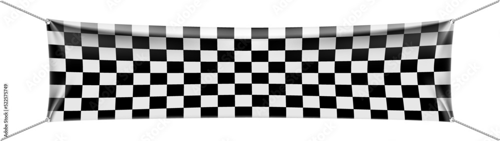 Fototapeta premium Realistic banner with transparent pattern. Promo mockup