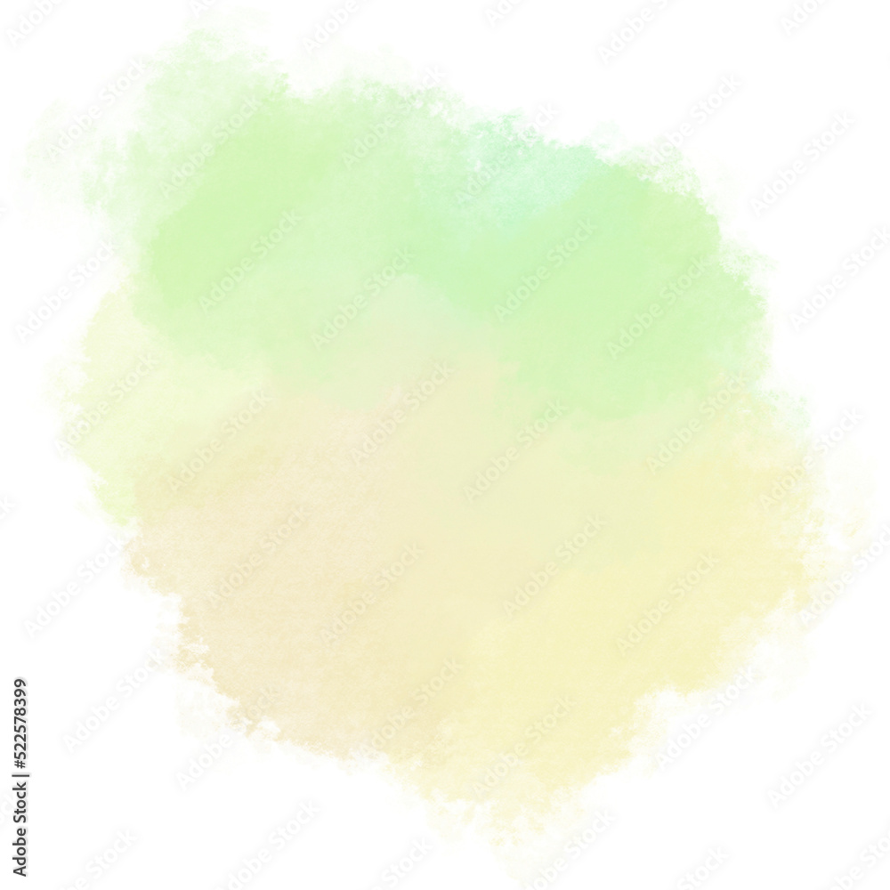 Obraz premium green watercolor stain paint