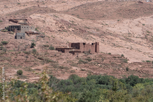 view over imlil valley in morocco