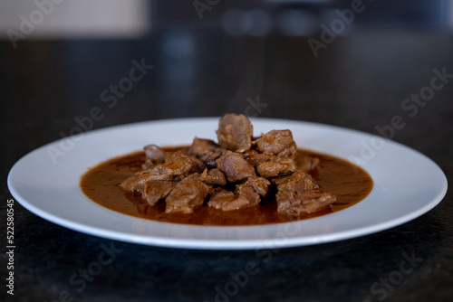 ready to eat - goulash from venison meat