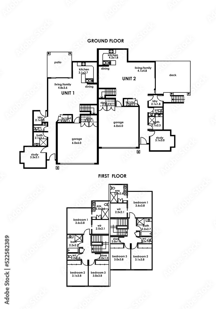 Floor plan. Interior. 2d floor plan for real estate. Home plan. 3D