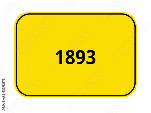 Ortseingangsschild - 1893