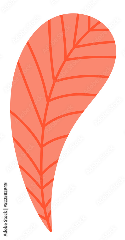 Pastel Orange Tropical leaves icon Pastel Orange Tropical leaves icon
