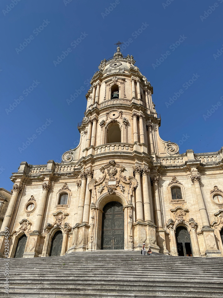 cathedral of St. George in Modica, Sicily,  Italy