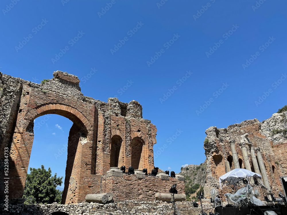 ruins of the ancient roman amphitheater