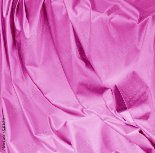 pink satin fabric  crumpled closeup