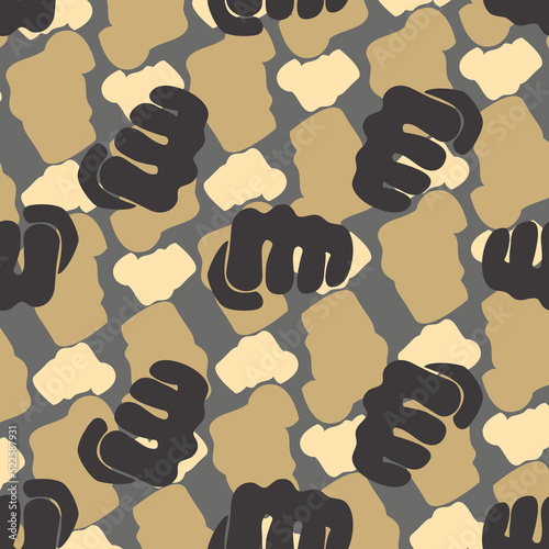 Cool Seamless Texture Pattern MMA, karate for print on t-shirts, rashguard. Vector, EPS.