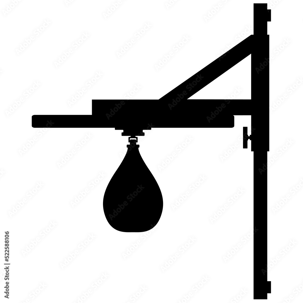 Punching ball, speed ball platform with wall mounting for box training