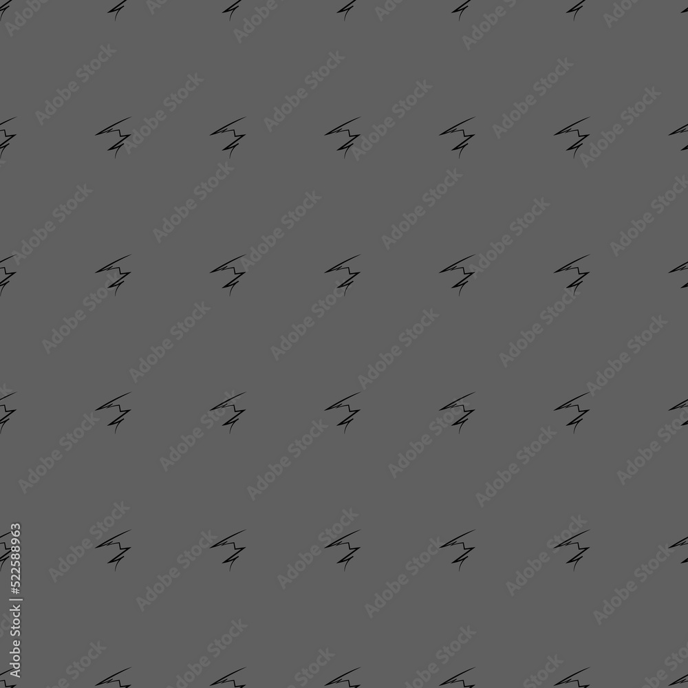 Fototapeta premium Vector. Hand drawn monochrome grey, black and white seamless pattern. Hatching. Abstract vector texture from strokes in grunge style. Backgrounds with ink, felt-tip pen, brush, ink.