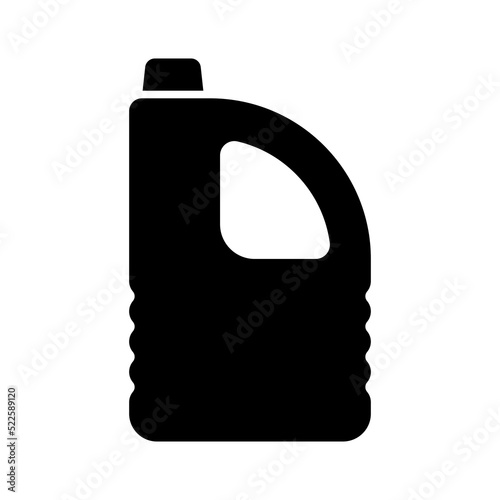 Canister icon. Black silhouette. Front side view. Vector simple flat graphic illustration. Isolated object on a white background. Isolate.