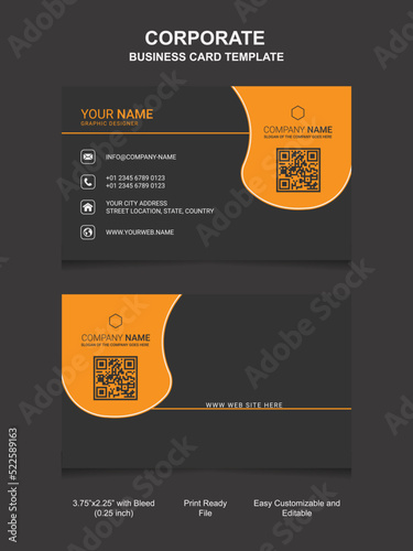 Corporate business card design template