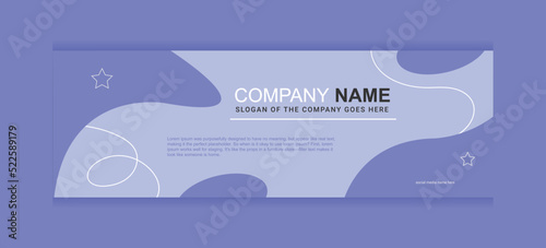 Company twitter header design and web banner template