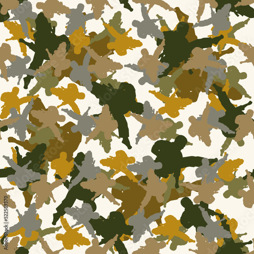Cool Seamless Texture Pattern MMA, karate for print on t-shirts, rashguard. Vector, EPS.