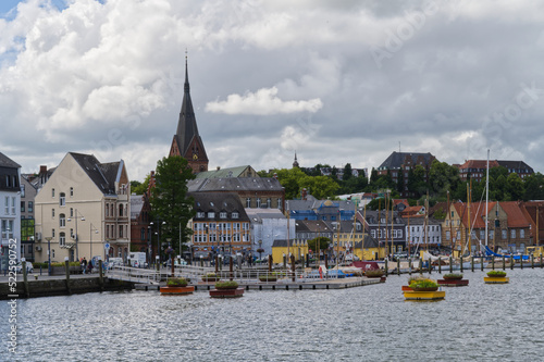 Flensburg Germany Europe panorama view from seaside